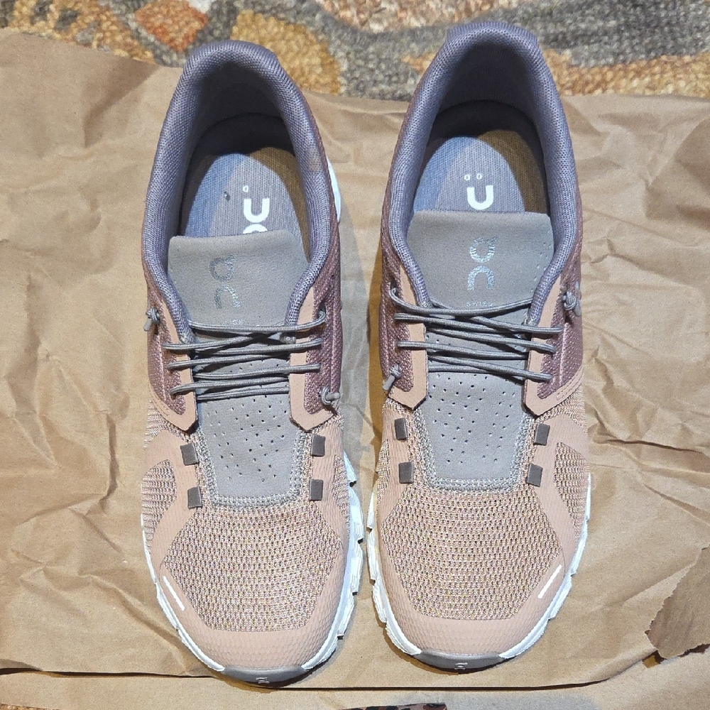 Women's On Cloud 5 Rosebrown/Fog Size 8.5